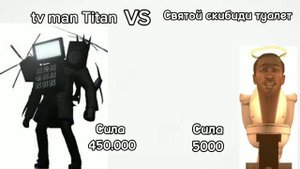 TV man titan vs skibidi toilets! power levels