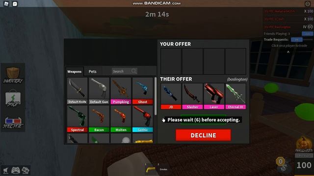 Trust Trading With pyxlBas JD Slasher Set and E3 his Proof 6