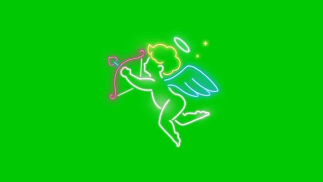 Neon Kupido Animated in Green Screen KineMaster | GameZone PH