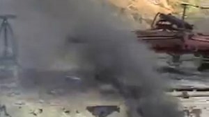 Пожар на электровозе ВЛ85 070 по станции Глубокая