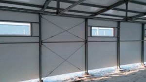 Строительство склада зимой