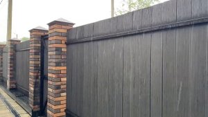 8 серия. Забор из террасной доски.