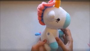 Игрушка амигуруми. Единорог крючком (Сrochet unicorn).
