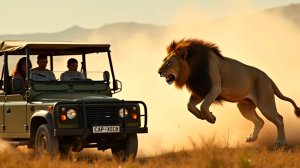 ЛЕВ НАПАЛ на мужчину! Пассажиры в УЖАСЕ – что случилось ДАЛЬШЕ?