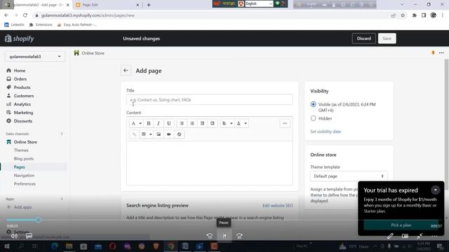 shopify Theme customization-shopify bangla tutorial by education tutorial bangla!