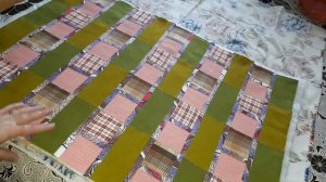 ЛОСКУТНЫЙ КОВРИК из лоскутков из Советского Союза своими руками!  Carpet made of rags from the USSR