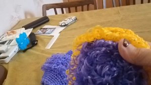 Мочалка круглая крючком_Мочалка с вытянутыми петлями_Быстрый подарок