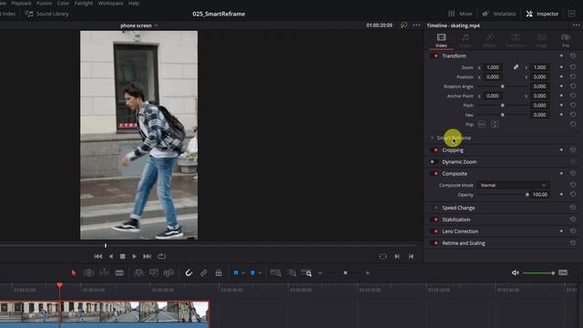 How to Use Smart Reframe in DaVinci Resolve 17 Studio смотреть онлайн