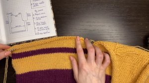 Мастер-класс Ч.2 l Жилет спицами с V-образной горловиной лицевой гладью l Вязание спицами [t_YCKtAIr