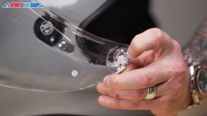 How to change an AGV K6 and K6-S visor - Sportsbikeshop