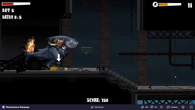 Sharkosaurus Rampage 🕹️ Play on CrazyGames   Google Chrome 2024 04 28 13 43 29 смотреть онлайн