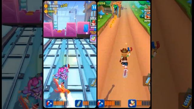 Subway princess runner new challenge with Veince VS Explorer 😎 смотреть онлайн
