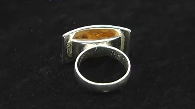 Mosaic Multicolor Amber Ring