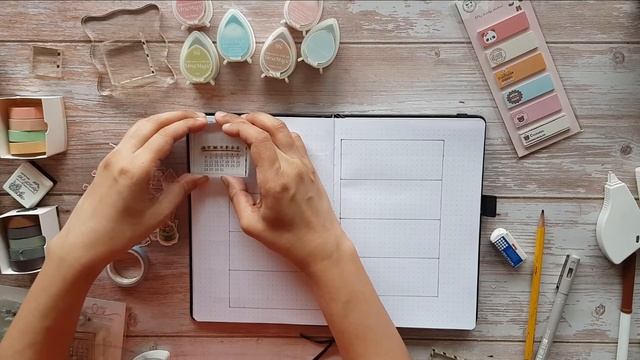 Plan With Me: Bullet Journal Setup | Using Stamps and Stickers
