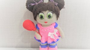 Игрушка амигуруми. Кукла Бусинка. Мастер-класс крючком. (Сrochet doll)