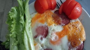 деревенский ужин, яичница, жизнь в деревне