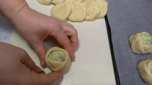 Бездрожжевые пирожки с картофелем.