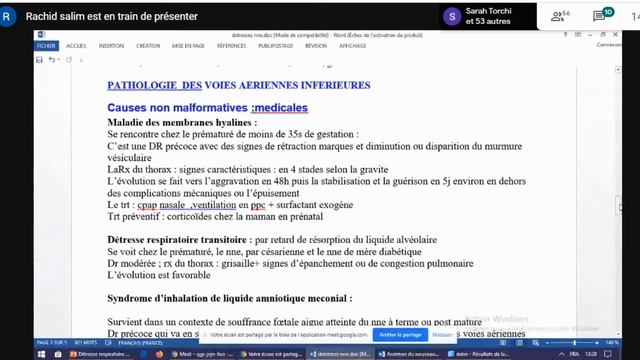 Pédiatrie- Détresse respiratoire du nouveau né/ Pr.Bouhdjila смотреть онлайн