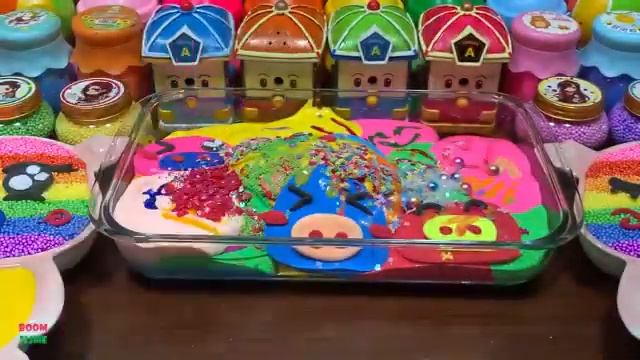 SATISFYING WITH CLAY PIPING BAG & FOAM SLIME and GLITTER|Mixing Random Things Into GLOSSY Slime#195 смотреть онлайн