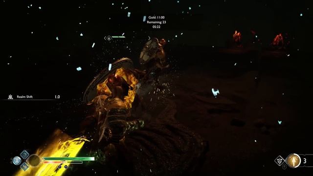 God of War - Aggressive Guardian Shield Gameplay - Protective Barrier Build (GMGOW) смотреть онлайн