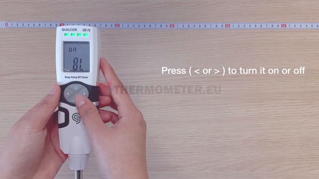 Frying oil tester and thermometer