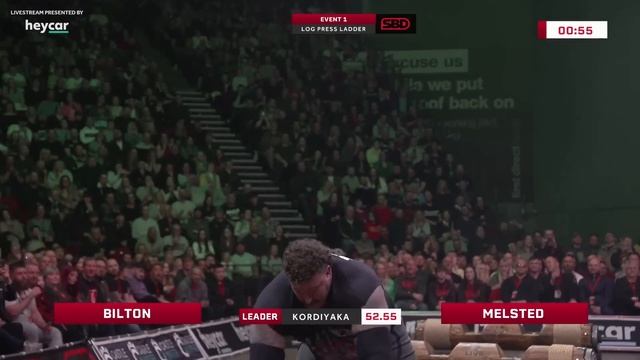 770kg/1700lbs Log Press Ladder! | Europe's Strongest Man 2023