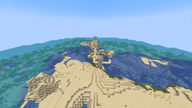 SUPERCELL seed (floating village) - minecraft