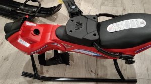 подарили снегоход, собираем, жизнь в деревне