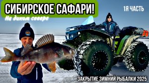 СИБИРСКОЕ САФАРИ! ЗАКРЫТИЕ СЕЗОНА ЗИМНЕЙ РЫБАЛКИ 2025! 3 ДНЯ НА ТАЁЖНЫХ ОЗЁРАХ ГДЕ ЛЮТУЮТ ОКУНИ! 1ч.
