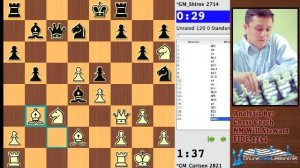 Magnus Carlsen vs. Alexei Shirov - Biel 2011 - Meran Defense Chess
