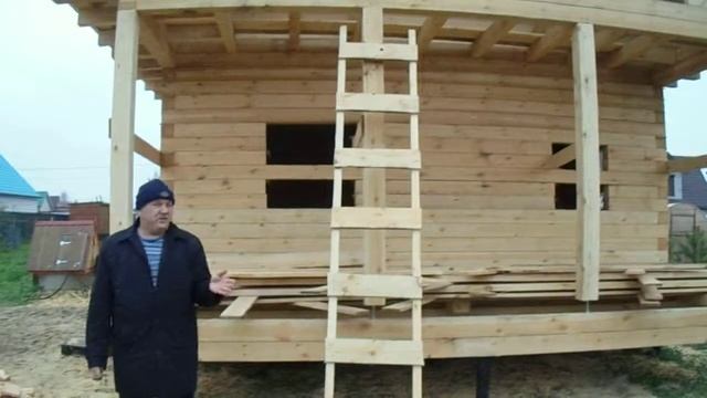 Строительство дома из бруса Древгород осень 2019 смотреть онлайн