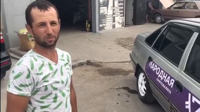 188 - й автомобиль криптовалюты PRIZM в Волжском. Деу Неския - серебристый - а789сс34