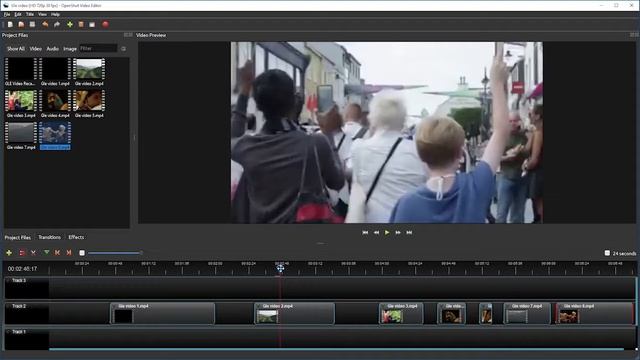 OpenShot Tutorial for v2.4.1 - 9. Editing for the Basic Film Paradigm