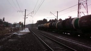 Тепловоз 2ТЭ116-730 в Черной - из Рязани в Голутвин