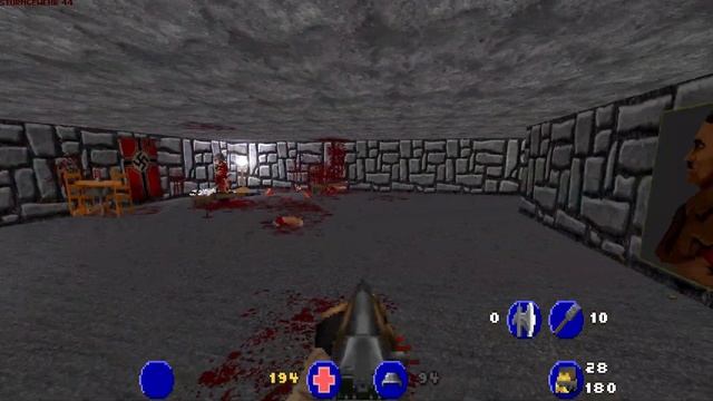 Brutal Wolfenstein 3D Confrontation E6M3 Ultra-Violence 100