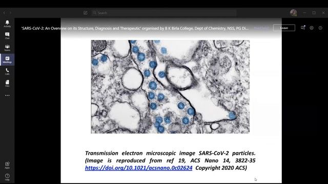 Live Webinar on  'SARS-CoV-2: An Overview on its Structure, Diagnosis and Therapeutic'