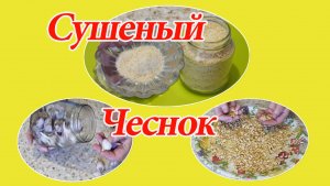 Сушеный чеснок или Чесночный порошок / Чесночная приправа своими руками.