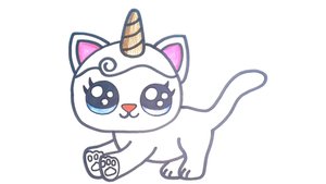 КАК НАРИСОВАТЬ КОТЕНКА