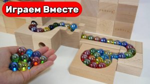 Гонка шариков по деревянным лабиринтам ! ASMR треки и крутые трассы ! Развивающие видео для детей