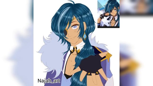 {Ibis paint }speedpaint*kaeya-genshin impact/كايا /ايبيس باينت смотреть онлайн