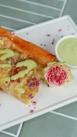 Пицца с грушей и сыром дорблю