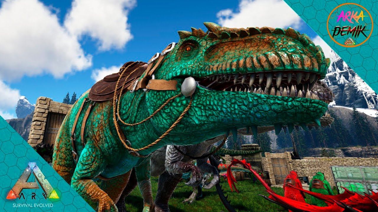 Девочка Гигантозавр пополнила коллекцию на серевере Russia Brazil - Ark Survival Evolved [E11] смотреть онлайн