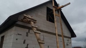Дом 7 на 9 Собрал крышу за 2,5дня