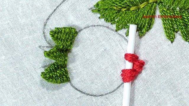 Hand Embroidery | Strawberry Embroidery Stitching By Hand