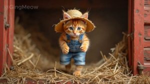 Tiny Cat's Cozy Countryside Vlog! _ #cat #kitten #cute #gingmeow
