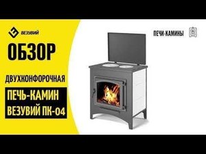 Обзор стальной печи камина Везувий ПК 04