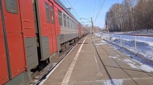 Электропоезд ЭД4М-0058 сообщением Новосибирск-главный-Тогучин