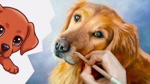 РЕАЛИСТИЧНАЯ СОБАКА пастелью 🐶🎨 Потрясающее рисование под расслабляющую музыку ✨🧘