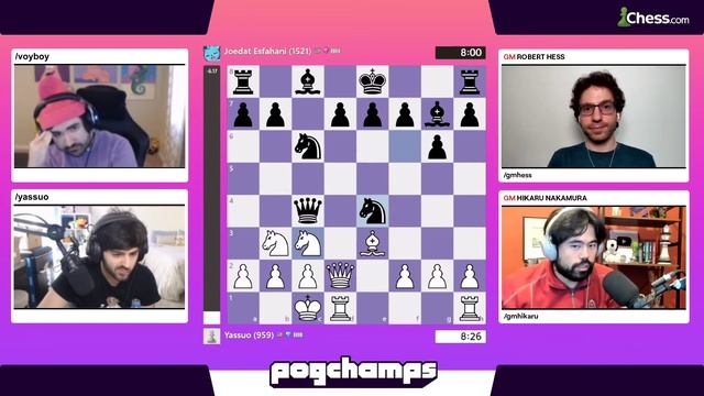 Yassuo vs VoyBoy Pogchamps Chess Match Game 2 смотреть онлайн