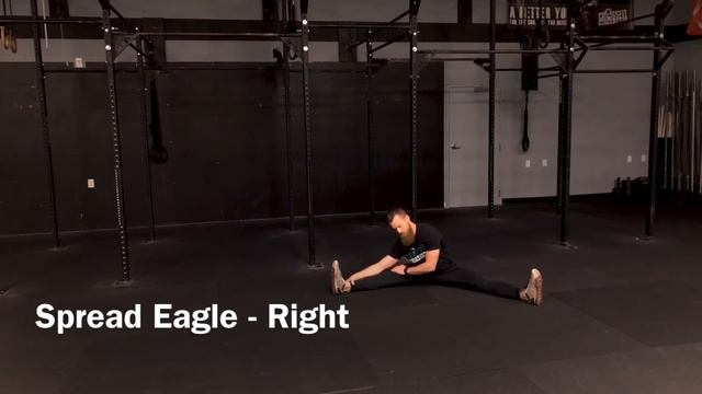 CrossFit MetroEast Movement Demo: Spread Eagle Hamstring Stretch